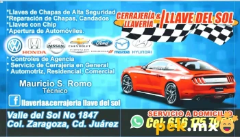 Llaveria y cerrajería llave del Sol - Juárez