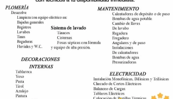 Plomería y Electricidad 