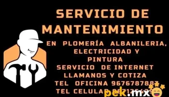 Servicio De Mantenimiento En Fontaneria, Plomería, Electricidad, Construccion, Redes De Datos, Pintura, Jardineria Y Internet - Las Comaleras 21a-21