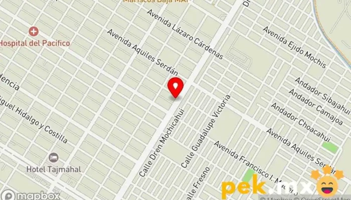 mapa de Albercas Del Norte Contratista de piscinas, Electricista, Fontanero en Ahome, Los Mochis