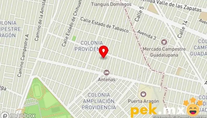 mapa de ALTA TECNOLOGIA ELECTRICA MARA Electricista en Gustavo A. Madero, Ciudad de México