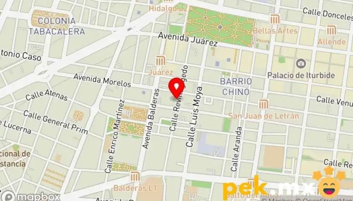 mapa de Alta Y Baja Tension De Mexico, S.A. De C.V. Tienda de componentes electrónicos en Cuauhtémoc, Centro