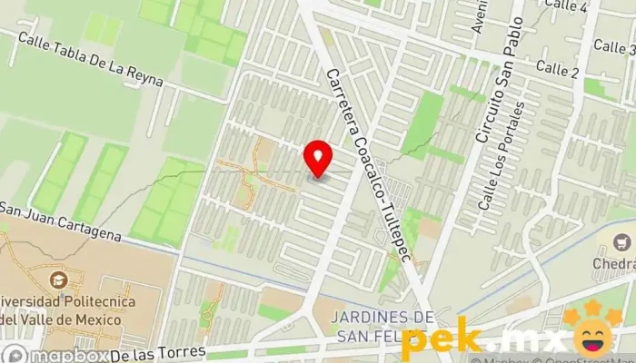 mapa de Ångstrom Energy Energías Renovables de México Solar energy company, Electricista, Proveedor de sistemas solares de agua caliente en San Francisco Coacalco