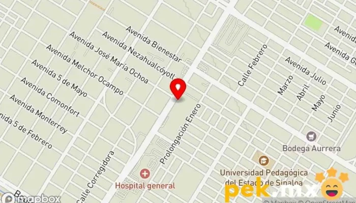 mapa de APTIV Los Mochis Fábrica, Tienda de electricidad en Ahome, Los Mochis