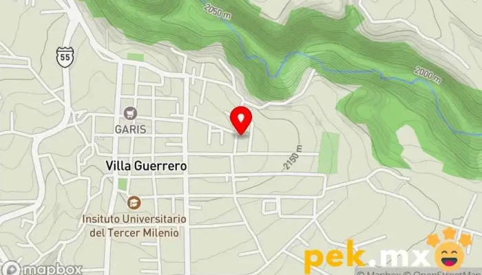mapa de AQUASOL  en Villa Guerrero