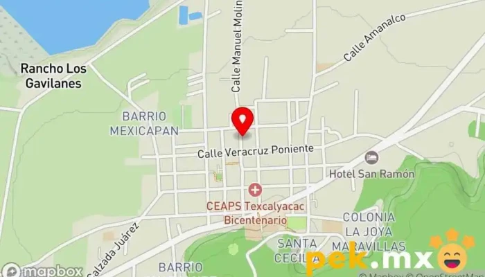 mapa de Arquitecta y ELÉCTRICA Alcantara Servicio de instalación eléctrica en San Mateo Texcalyacac