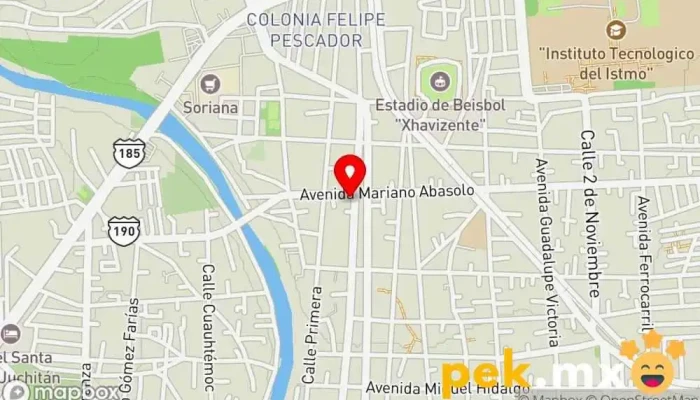 mapa de AutoElectrica De Guzman Taller de automóviles en Juchitán de Zaragoza