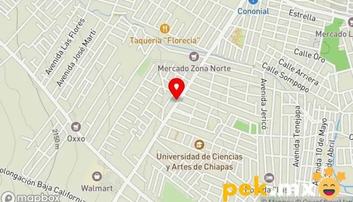 mapa de Autokey cerrajeria Servicio de duplicación de llaves, Cerrajero en San Cristóbal de las Casas