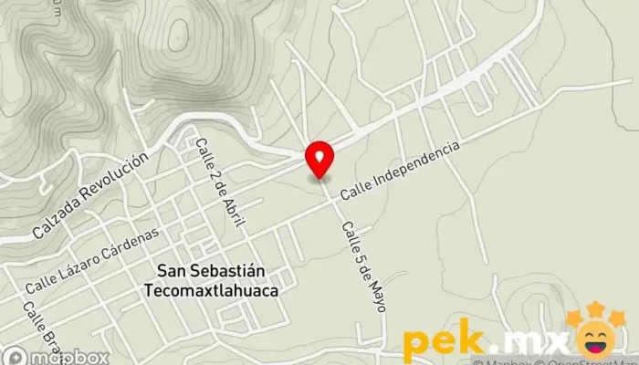 mapa de Barrio San Sebastian Gasolinera en San Sebastián Tecomaxtlahuaca