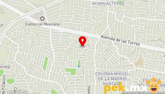 mapa de Beraka Perissos Electricista en Iztapalapa, Ciudad de México