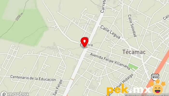 mapa de Bh Comercializadora de Material Eléctrico Tienda de electricidad en Tecámac de Felipe Villanueva