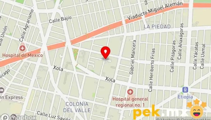 mapa de Cable Maker Electricista en Benito Juárez, Ciudad de México