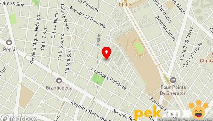 mapa de CAE INSTALACIONES INDUSTRIALES (CAE CENTRO DE ATENCION ELECTRICA SA DE CV) Servicio de instalación eléctrica en Heroica Puebla de Zaragoza