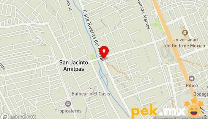 mapa de Calentadores solares de México  en San Jacinto Amilpas