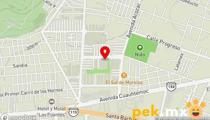 mapa de Calentadores Solaris Servicio de instalación eléctrica en Ixtapaluca