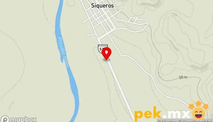 mapa de carcamo de aguas residuales Siqueros Compañía suministradora de agua en Siqueros
