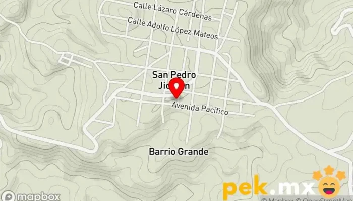 mapa de Carpintería Santiago Carpintero en San Pedro Jicayán