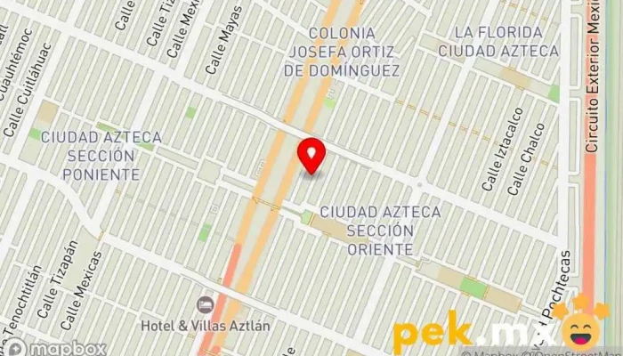 mapa de Carpintería y Herrería VALLMONT Carpintero, Herrero, Electricista, Fontanero en Ecatepec de Morelos