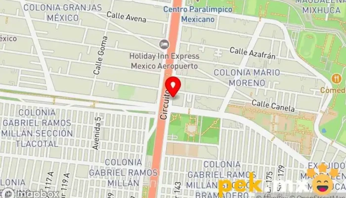 mapa de CASA DE MATERIAL ELECTRICO IEV Electricista en Iztacalco, Ciudad de México
