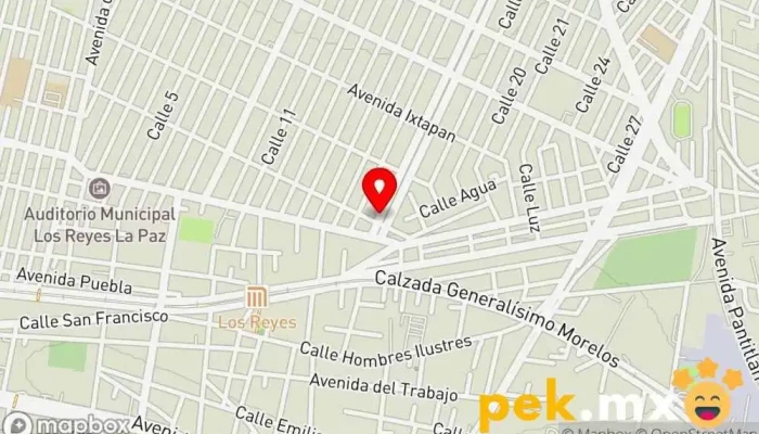 mapa de Casa Diaz Tienda de electricidad en Los Reyes Acaquilpan