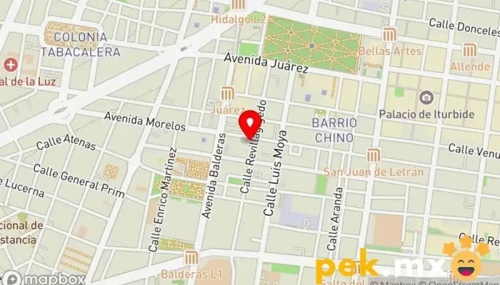 mapa de Casa Electrica de México Electricista en Cuauhtémoc, Ciudad de México
