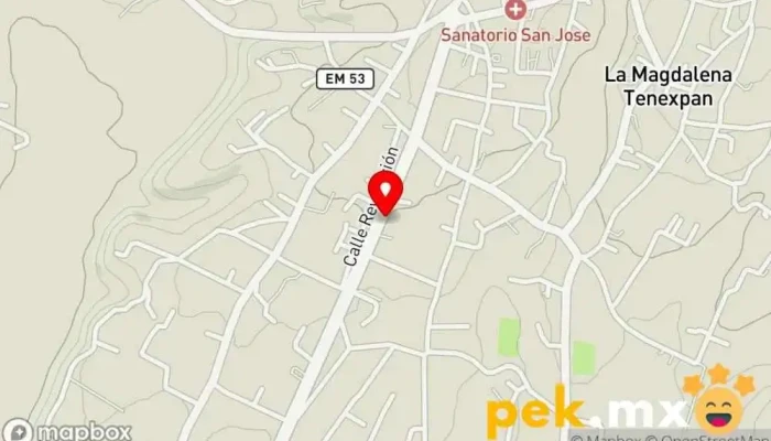 mapa de Casa eléctrica Temoaya  en Molino Abajo