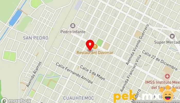 mapa de Casa González Ferretería en Guamúchil