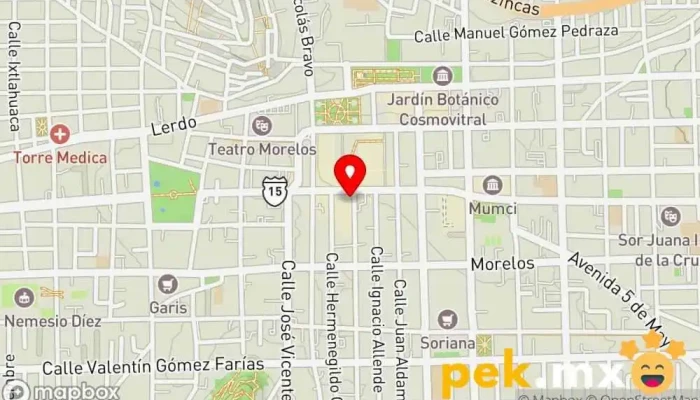 mapa de Casa Torres Materiales Eléctricos Electricista en Toluca de Lerdo