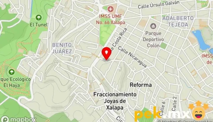 mapa de Cerrajería 24 hrs Cerrajero en Xalapa-Enríquez