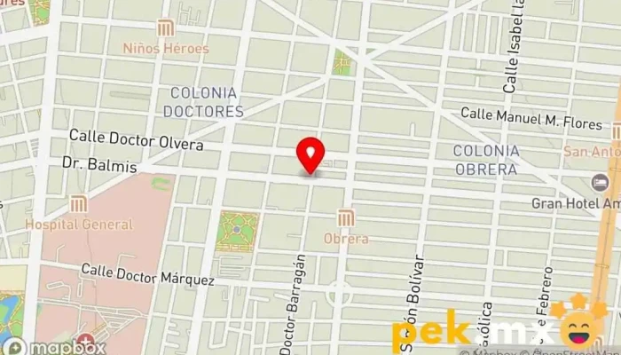 mapa de Cerrajeria 24hrs Cerrajero en Cuauhtémoc, Ciudad de México