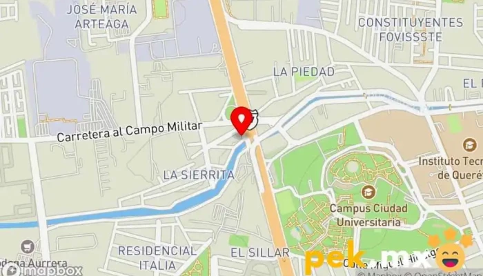 mapa de Cerrajería 5 de Febrero Cerrajero en Santiago de Querétaro