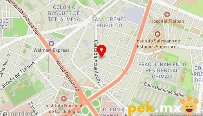 mapa de Cerrajeria 7 Hermanos Cerrajero en Tlalpan, Ciudad de México