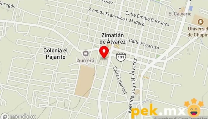mapa de Cerrajería Aguilar Cerrajero en Zimatlán de Álvarez
