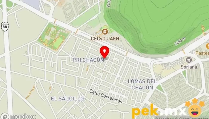 mapa de Cerrajería Aguilera Cerrajero en PRI Chacón