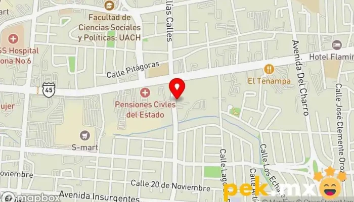 mapa de Cerrajería Alba Cerrajero en Juárez