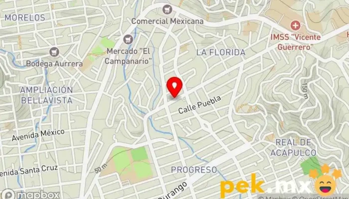 mapa de CERRAJERIA ALEX SCRA Cerrajero en Acapulco de Juárez