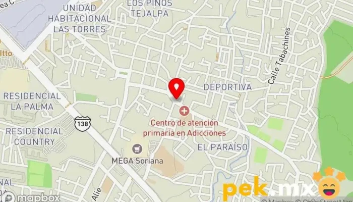 mapa de Cerrajería Andrea Cerrajero, Servicio de duplicación de llaves en Jiutepec