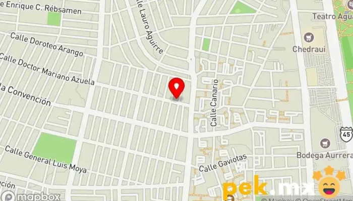 mapa de Cerrajeria Angelito Cerrajero en Aguascalientes