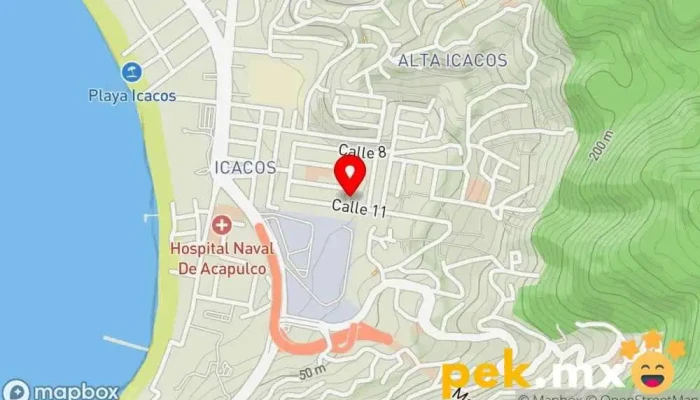 mapa de Cerrajería Ara S.A. de C.V. Cerrajero en Acapulco de Juárez