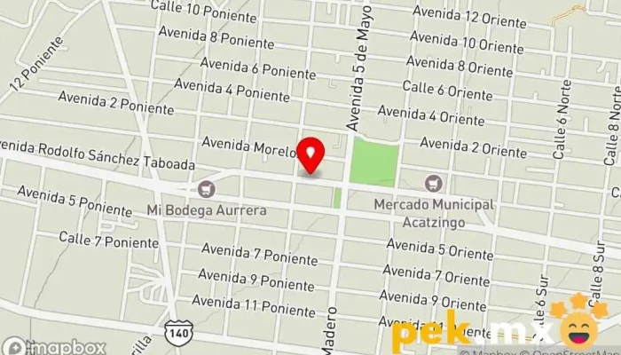 mapa de Cerrajería Armenta Cerrajero en Acatzingo de Hidalgo