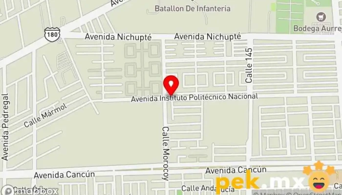 mapa de Cerrajería Armenta Cerrajero en Cancún