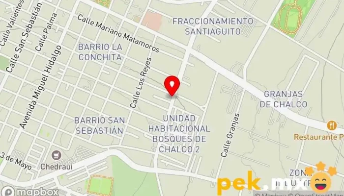 mapa de Cerrajeria Automotriz Jah Cerrajero en Chalco de Díaz Covarrubias