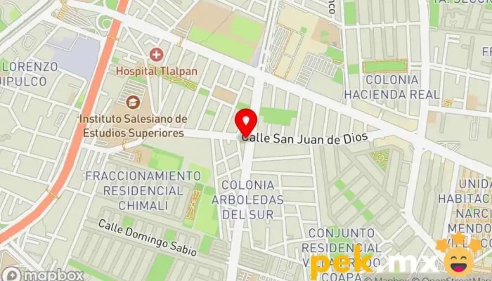 mapa de Cerrajeria Automotriz Cerrajero en Tlalpan, Ciudad de México