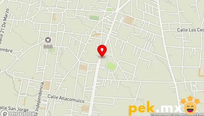 mapa de Cerrajeria Automotriz y Diagnóstico Servi-Rapid Servicio de duplicación de llaves, Cerrajero en San Cristóbal Tecolit