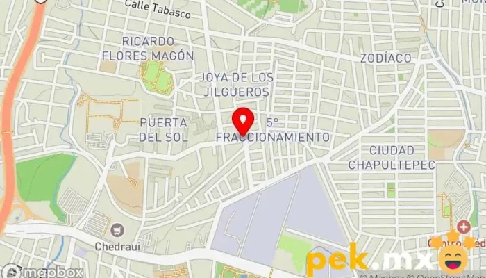 mapa de CERRAJERÍA AUTOMOTRIZ Y RESEDENCIAL 