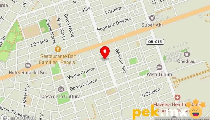mapa de Cerrajería Automotriz y Residencial: Cerralock´s Cerrajero en Tulum