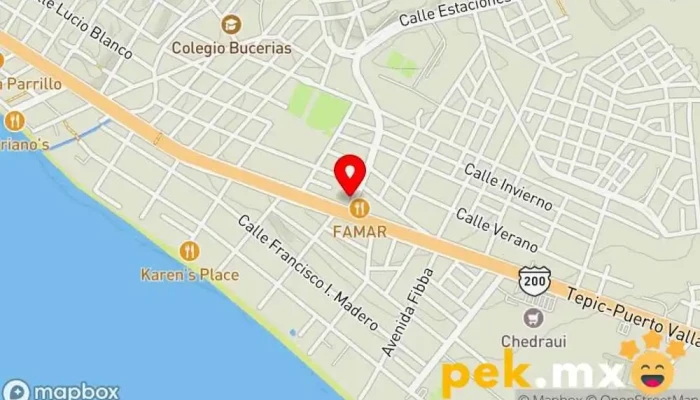mapa de CERRAJERIA AUTOMOTRIZ Y RESIDENCIAL MICHEL 1 Cerrajero en Bucerías