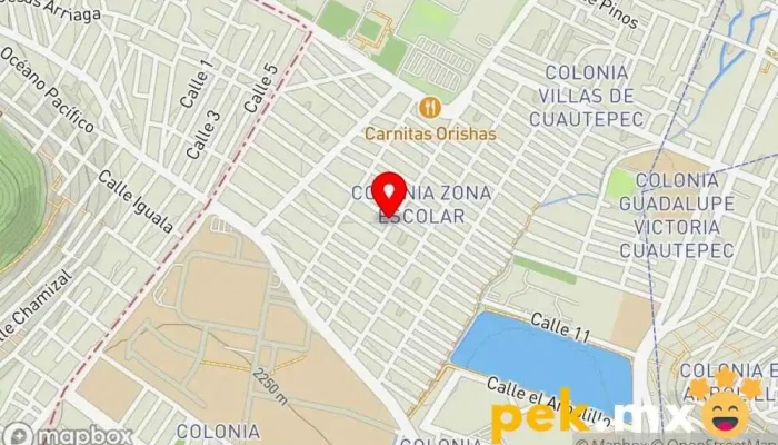 mapa de Cerrajería Baez Cerrajero en Gustavo A. Madero, Ciudad de México