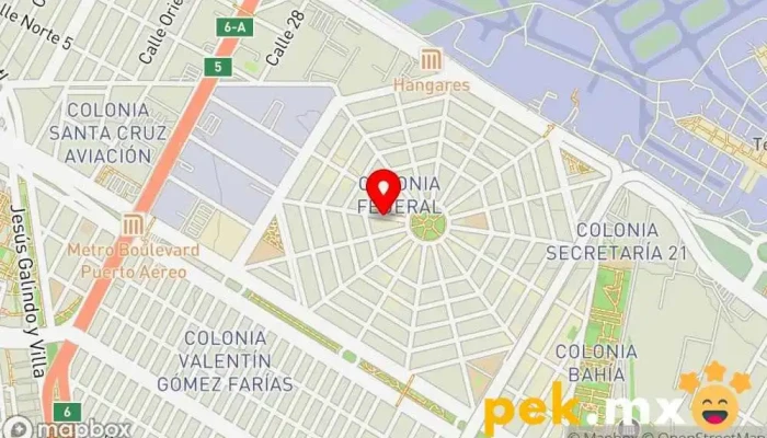 mapa de CERRAJERIA BARONA Cerrajero en Venustiano Carranza, Ciudad de México