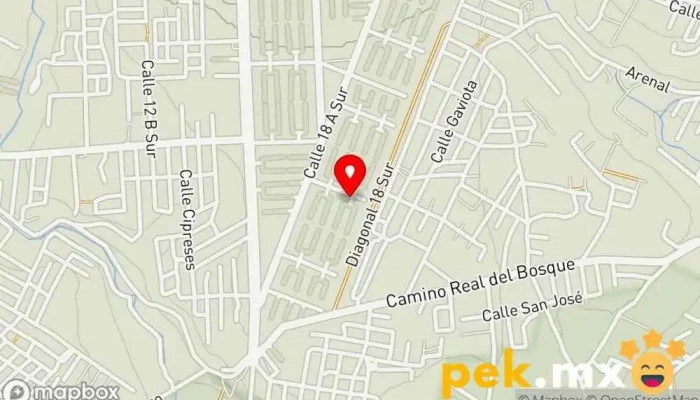 mapa de Cerrajería Calderón Cerrajero en Heroica Puebla de Zaragoza